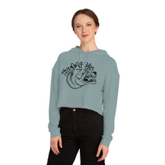 THIS WOLF BITES WOMENS CROPPED HOODIE