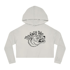 THIS WOLF BITES WOMENS CROPPED HOODIE