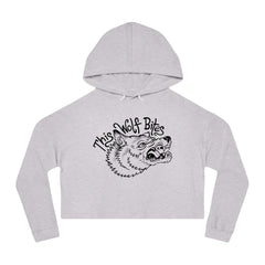THIS WOLF BITES WOMENS CROPPED HOODIE