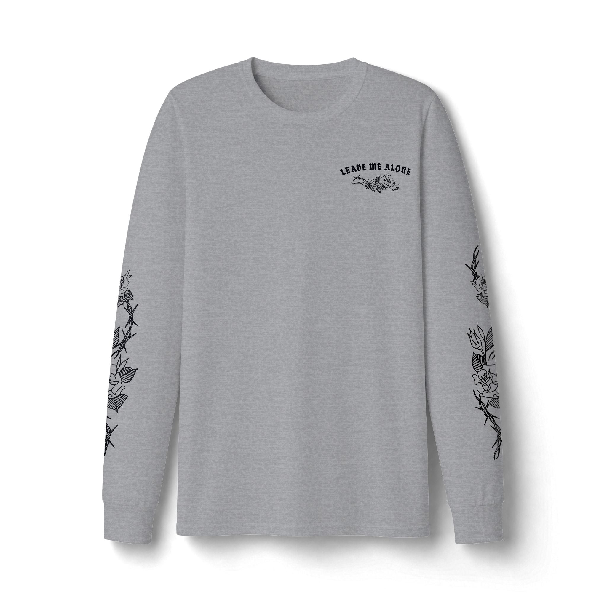 ANTISOCIAL white/ ash/ pink long sleeve