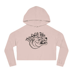THIS WOLF BITES WOMENS CROPPED HOODIE