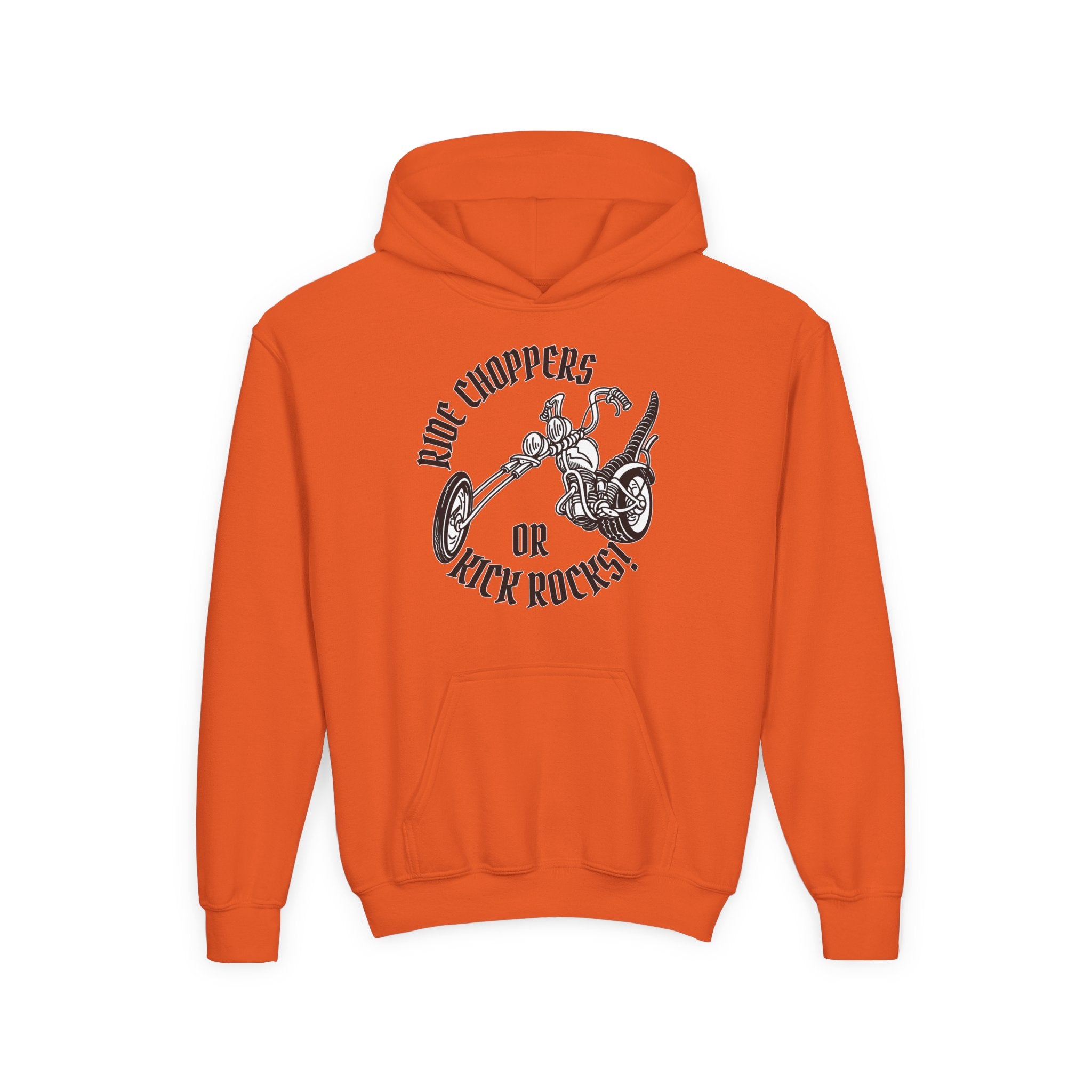 RIDE CHOPPERS OR KICK ROCKS Youth Hoodie