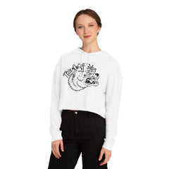THIS WOLF BITES WOMENS CROPPED HOODIE