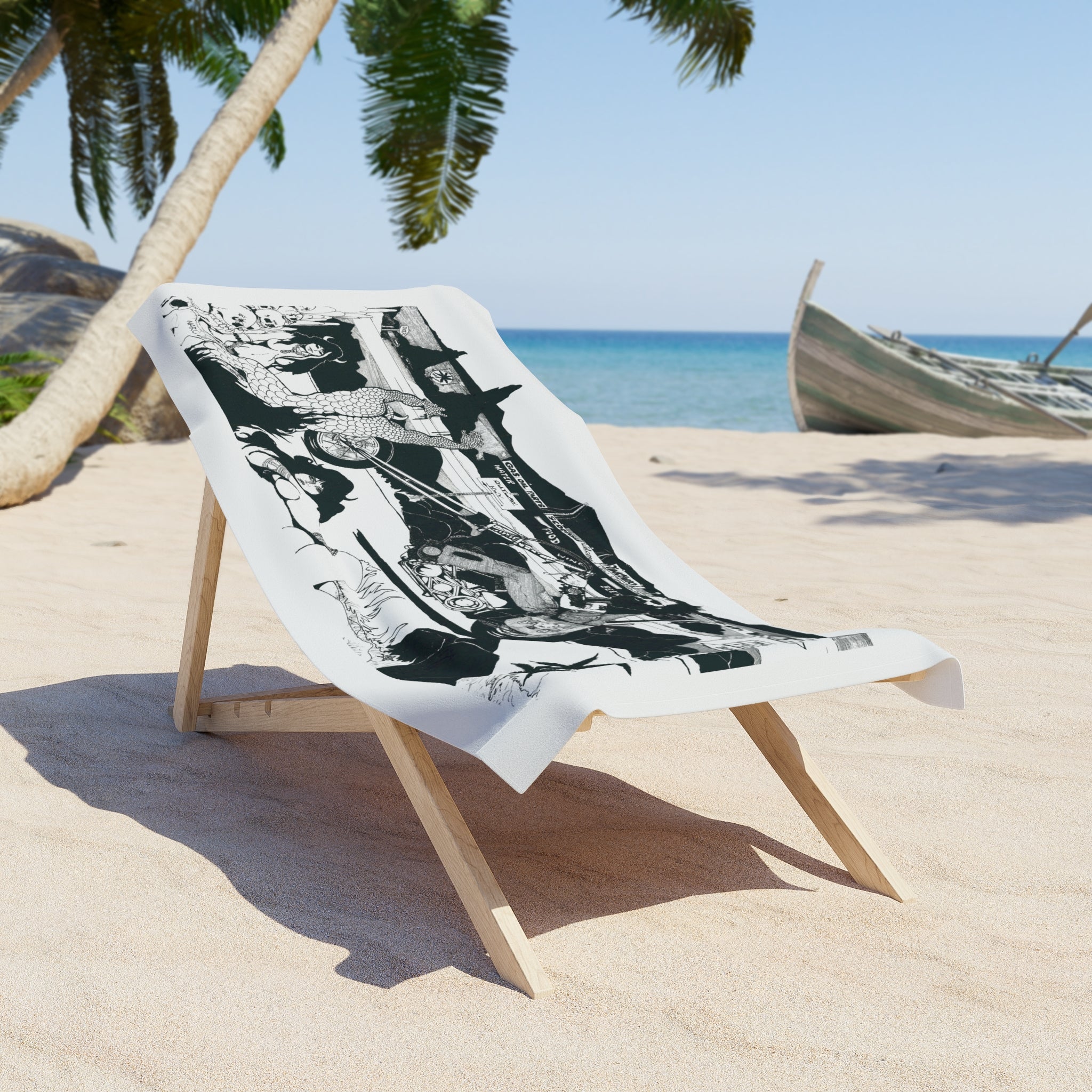 Outlaw Highway Beach Towel
