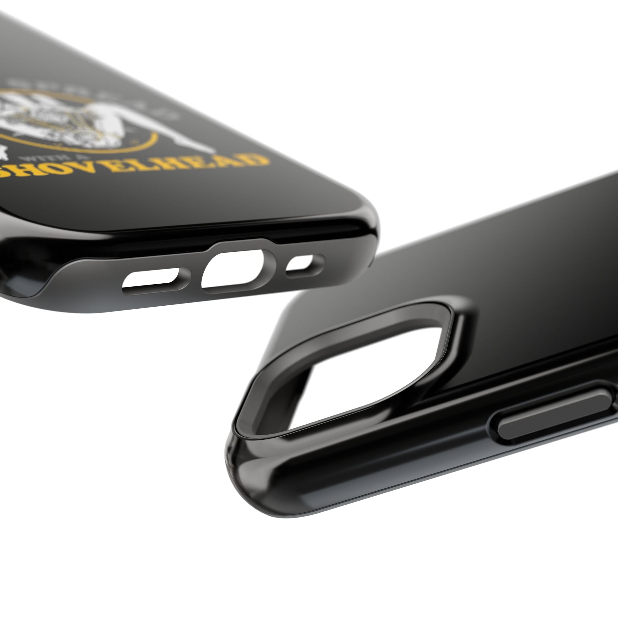 "Make 'Em Spread with a Shovelhead" phone case