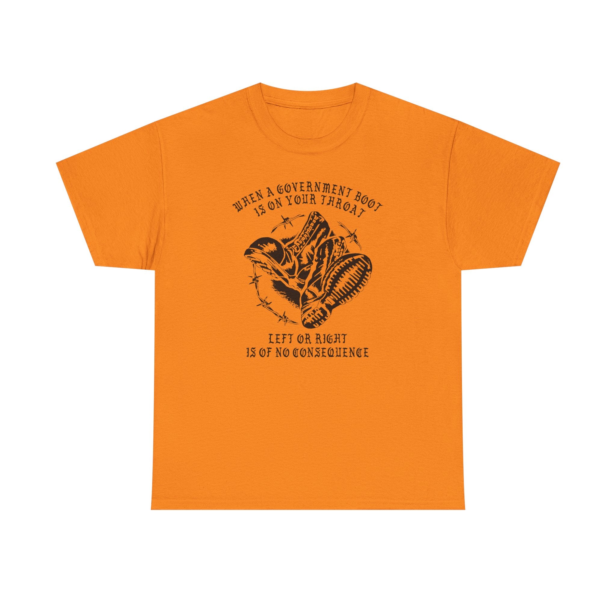 GOVERNMENT BOOTS HIGH VISIBILITY COLORS mens tee