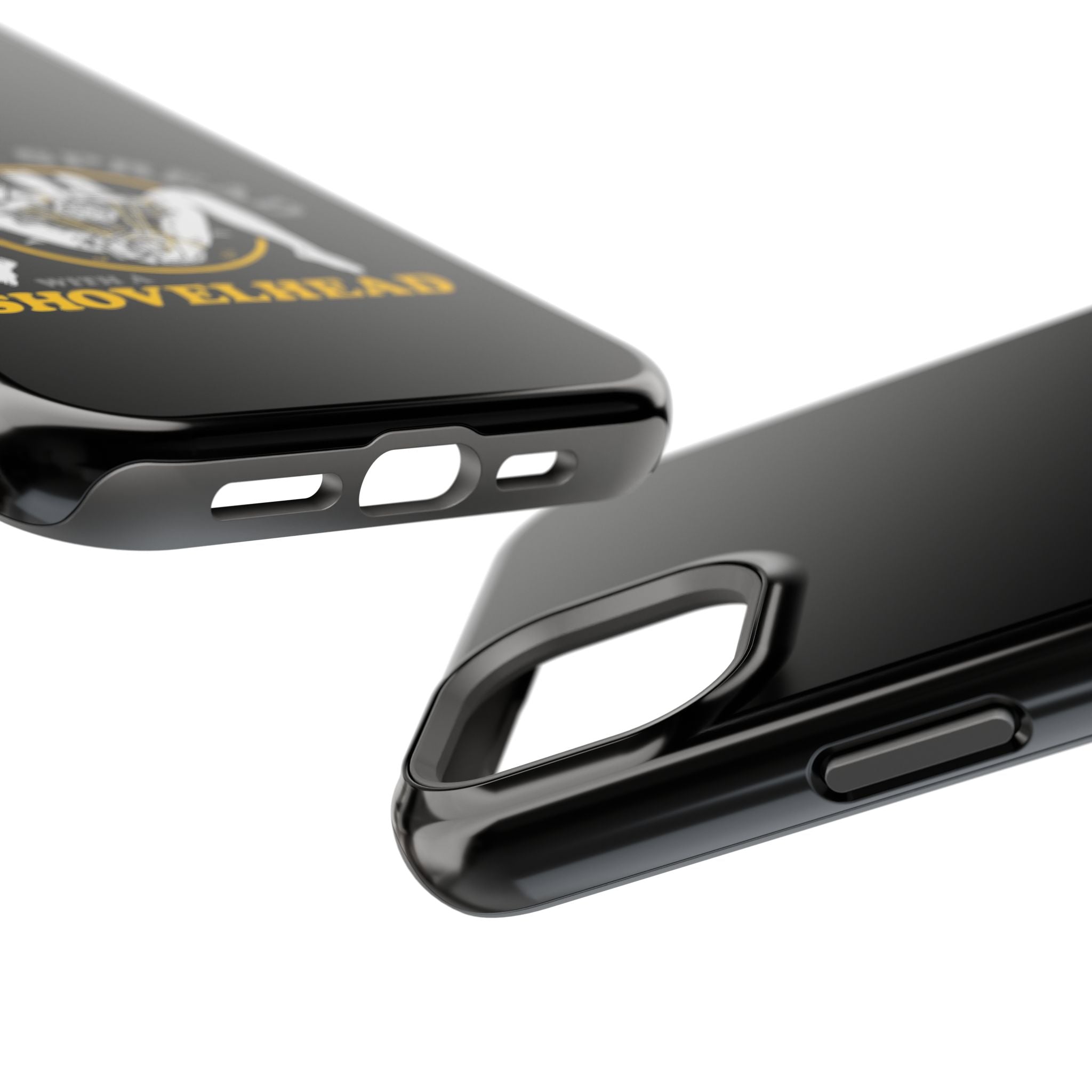 "Make 'Em Spread with a Shovelhead" phone case