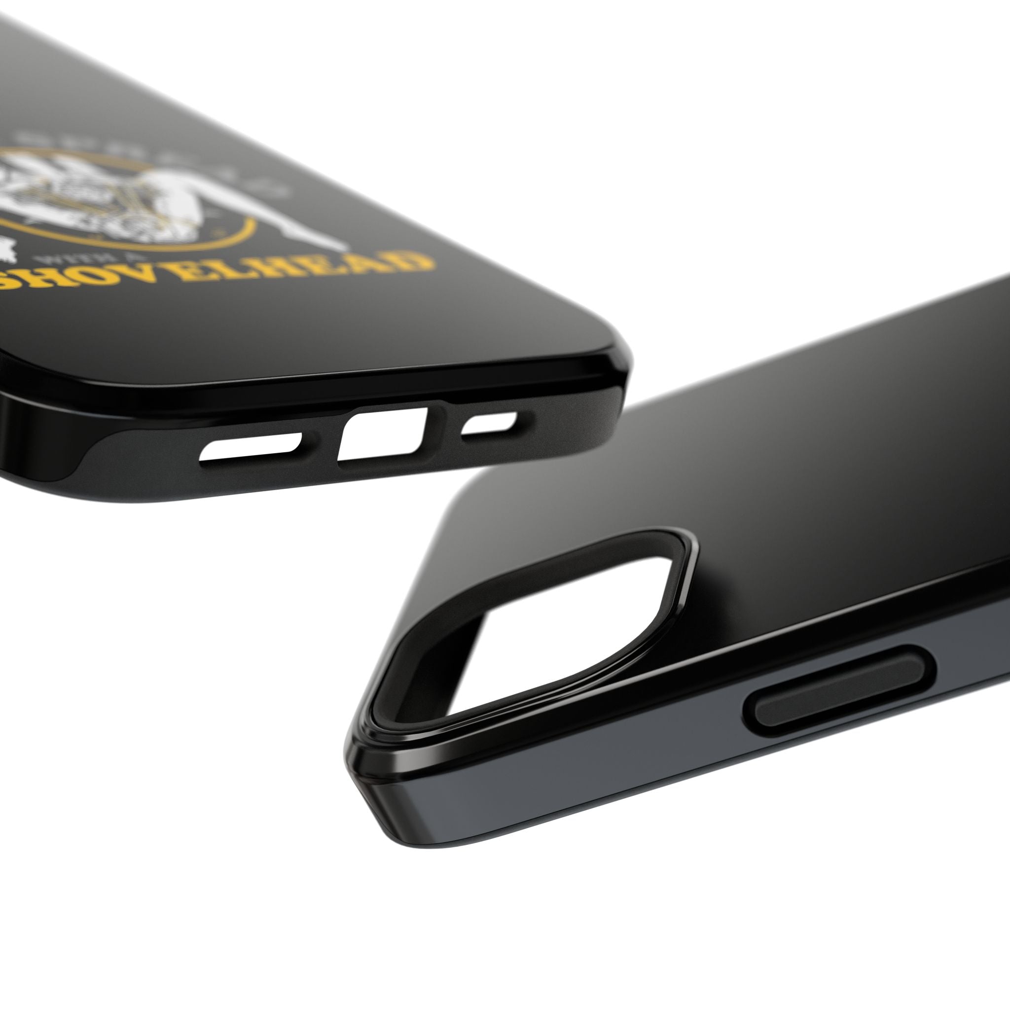 "Make 'Em Spread with a Shovelhead" phone case