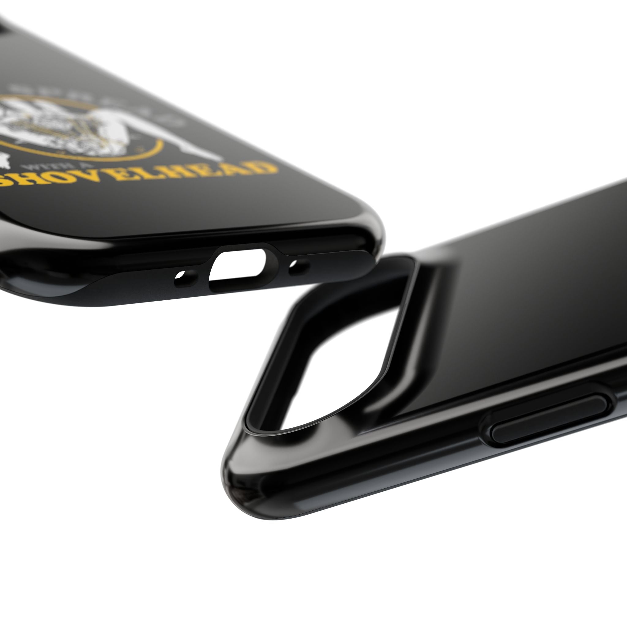 "Make 'Em Spread with a Shovelhead" phone case