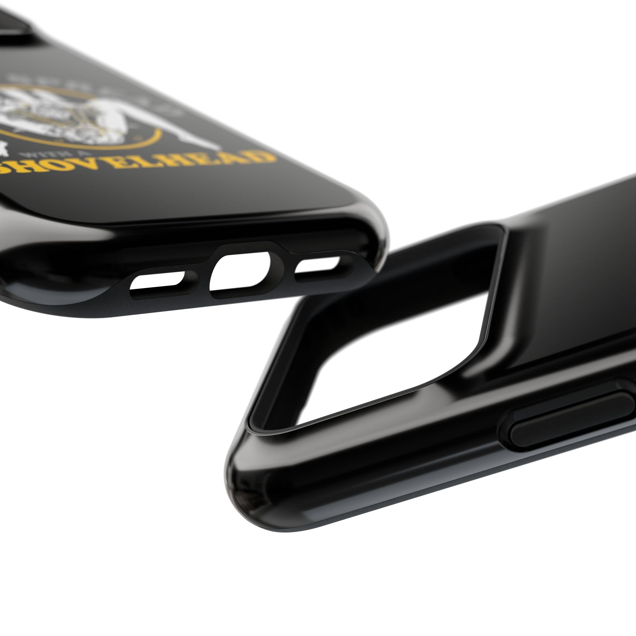 "Make 'Em Spread with a Shovelhead" phone case