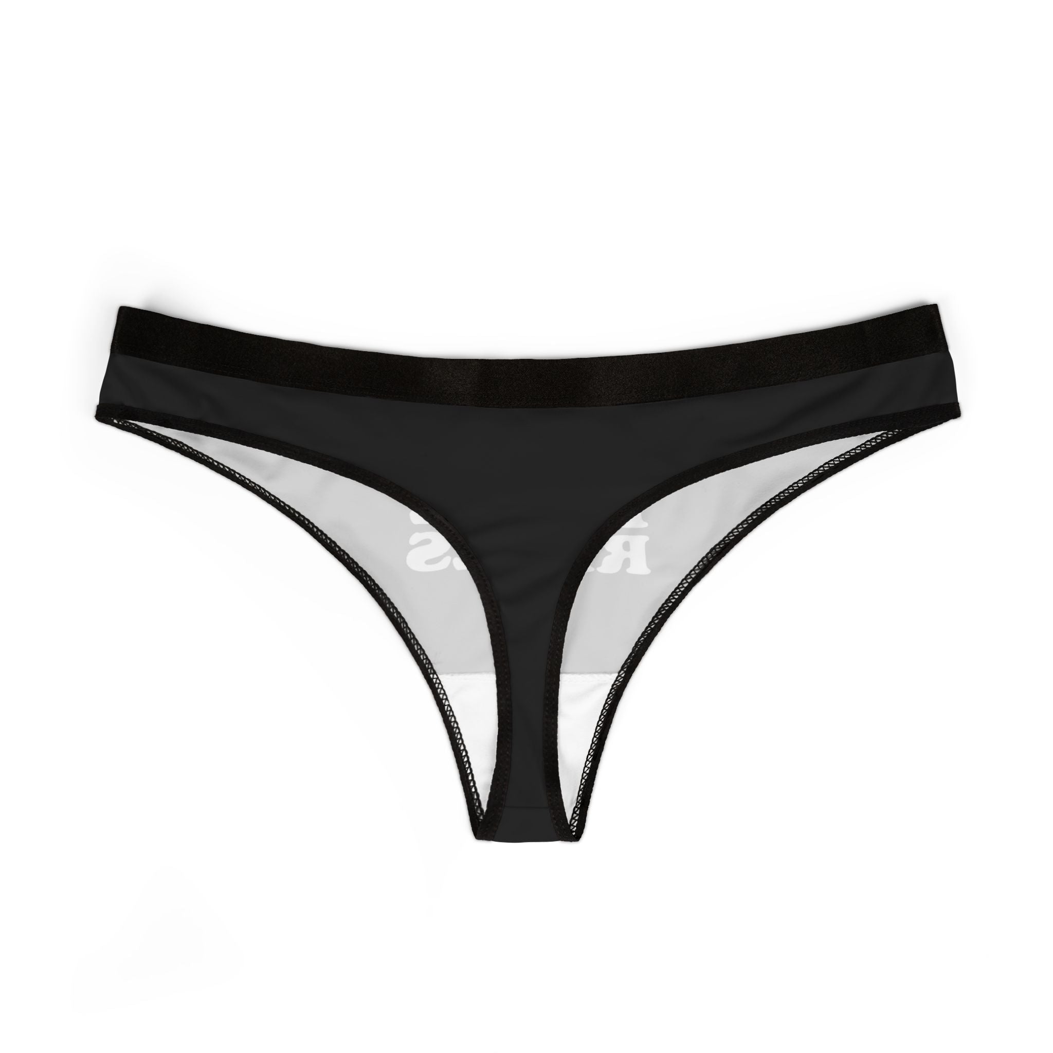 NO FREE RIDES  Women's Thongs, black