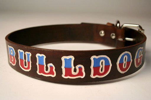 Custom Leather Dog Collar - Extra Large