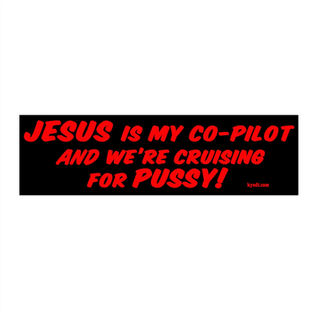 JESUS IS MY CO-PILOT Bumper Sticker