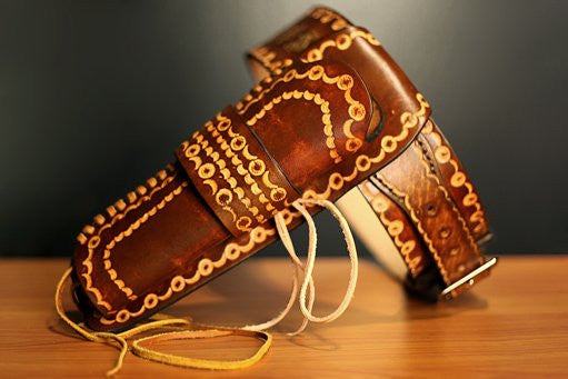 Custom Leather Gun Holster Belt