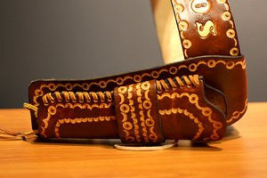 Custom Leather Gun Holster Belt