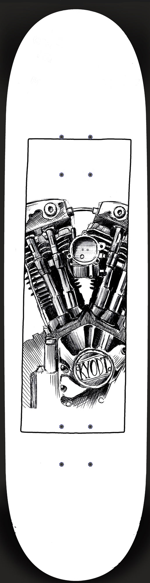 Shovelhead Deck- White