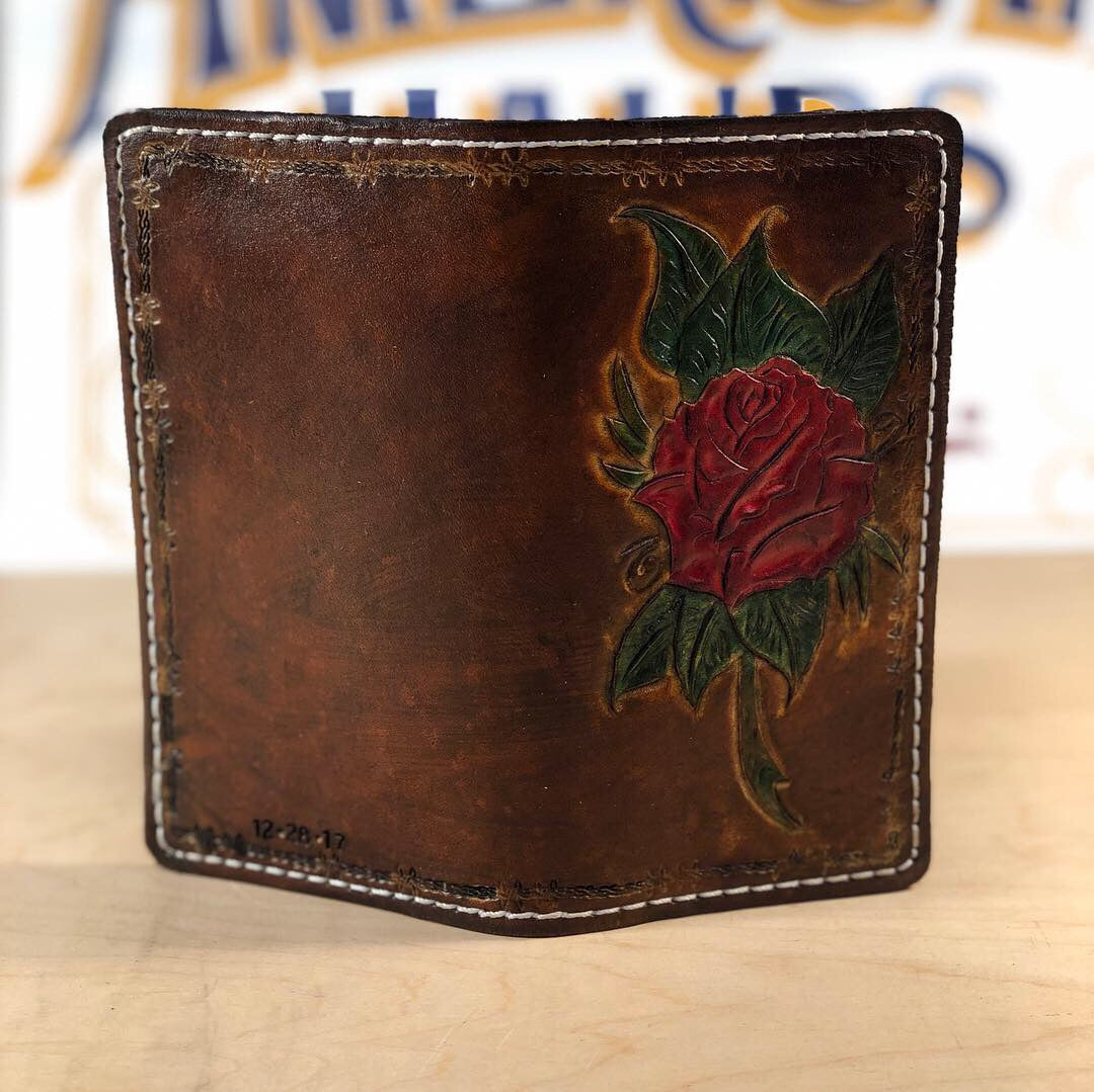 Custom Leather Embossed Long Wallet