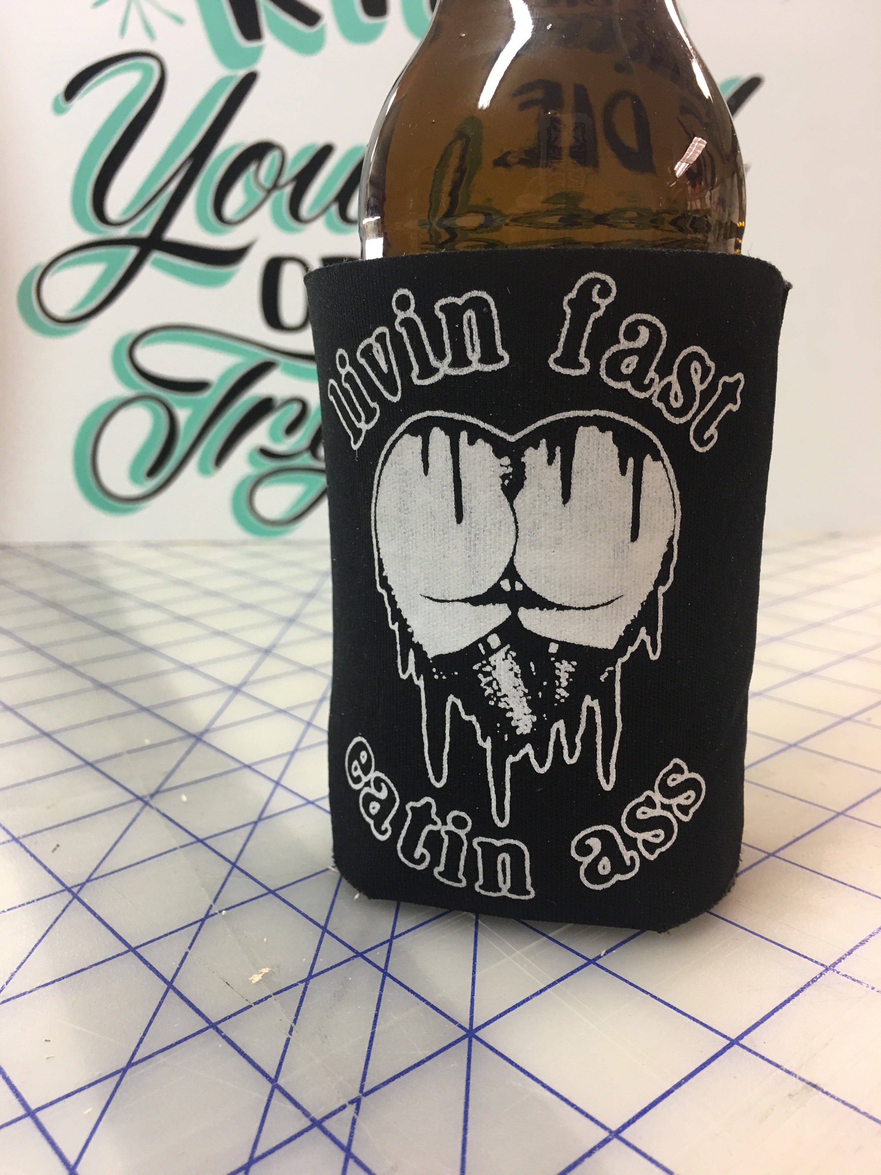 Livin Fast Koozie