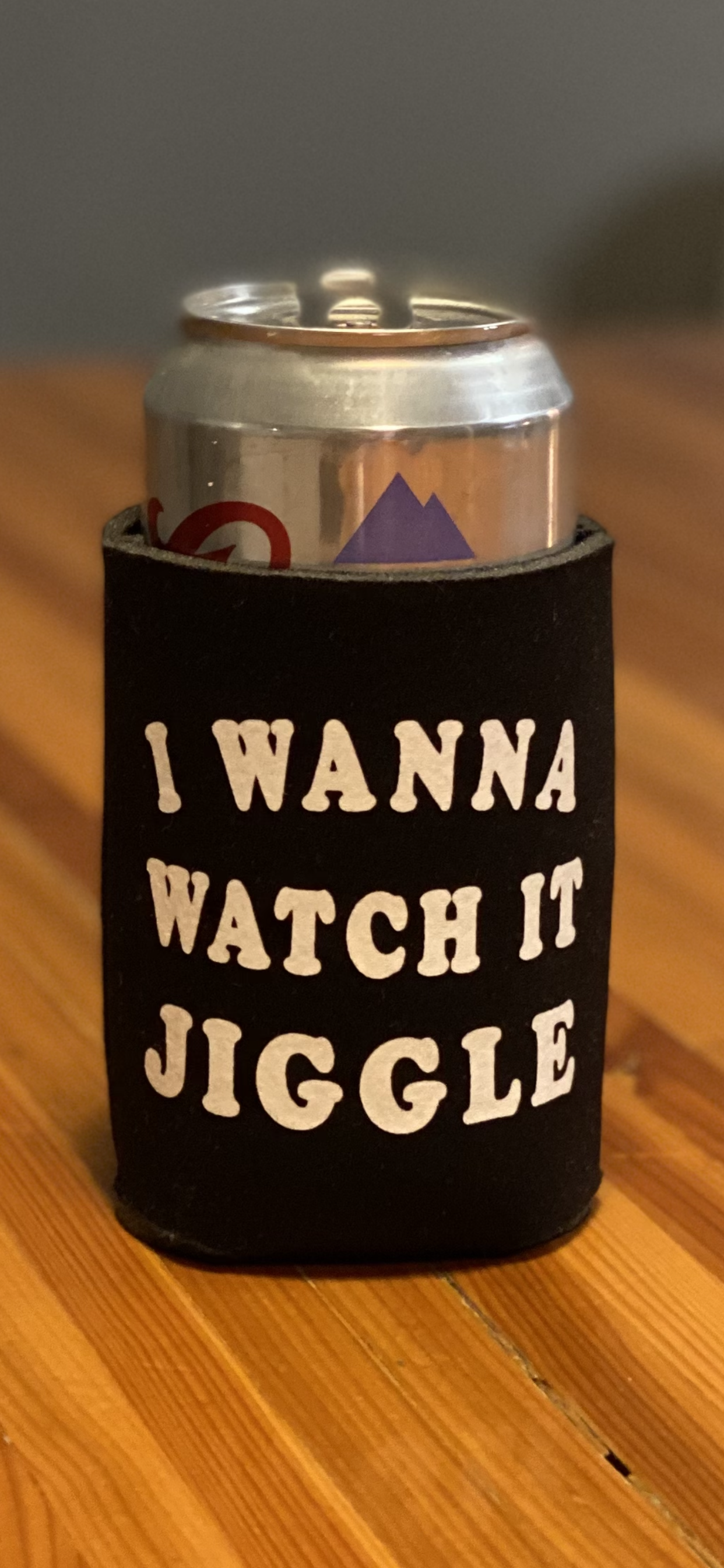 I WANNA WATCH IT JIGGLE Koozie