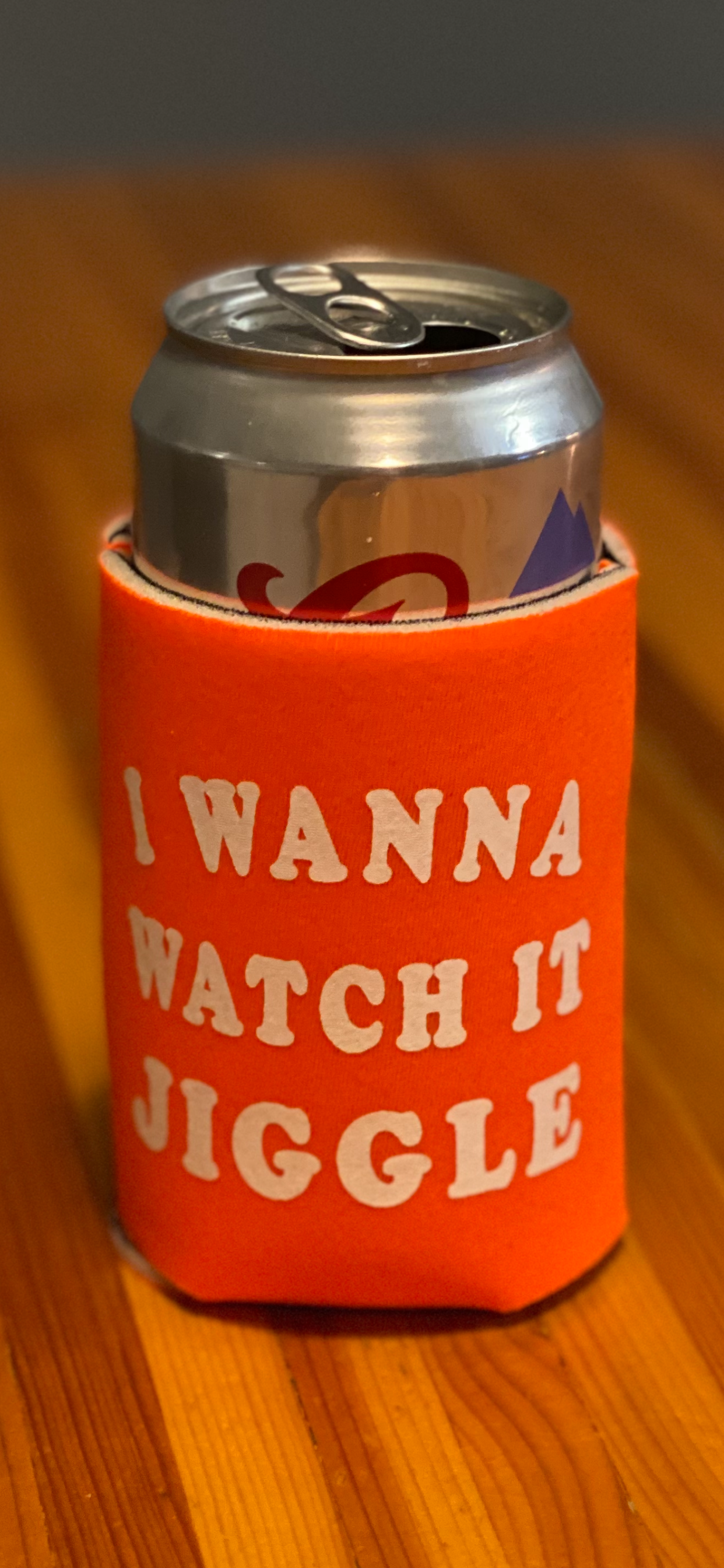 I WANNA WATCH IT JIGGLE Koozie