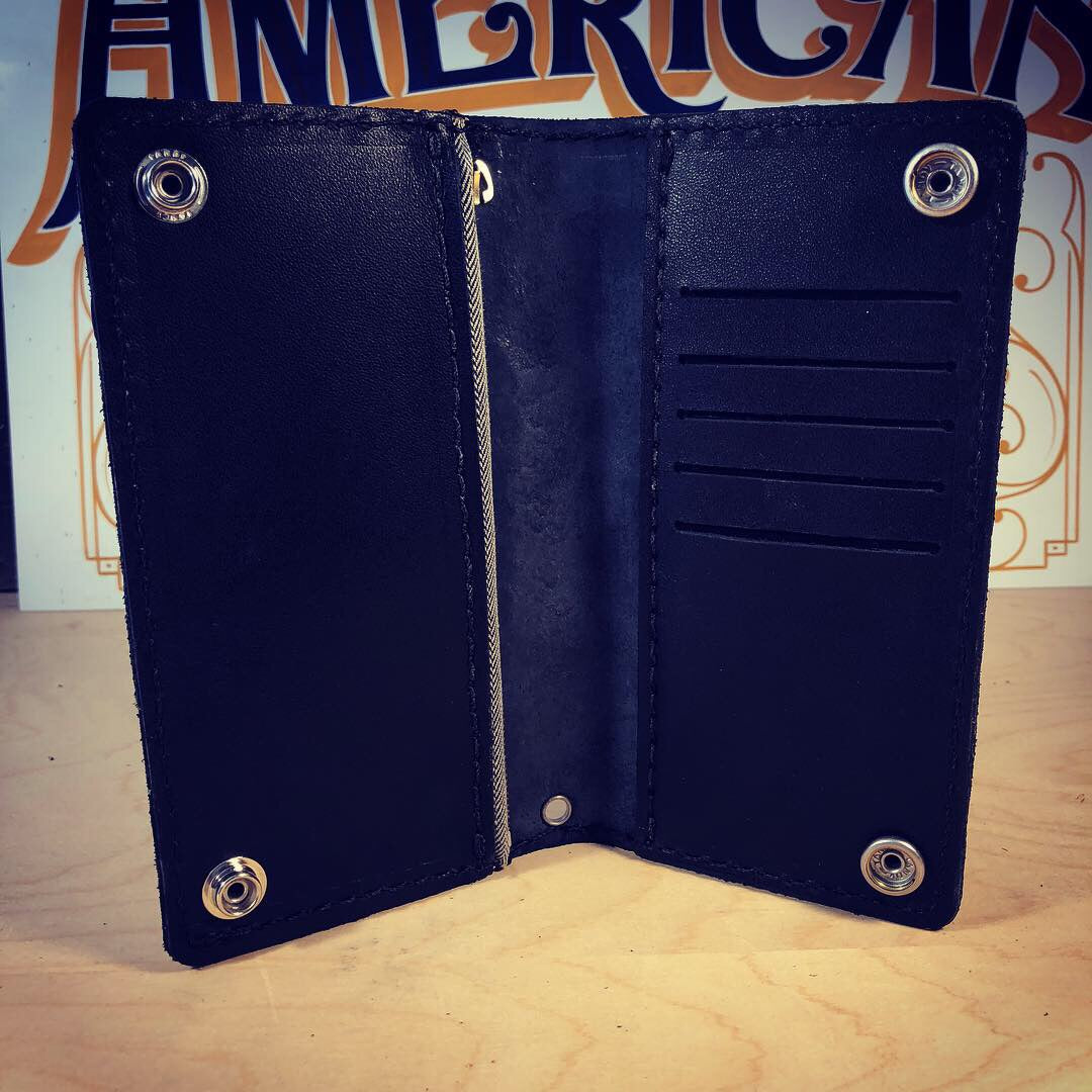 Custom Leather Embossed Long Wallet