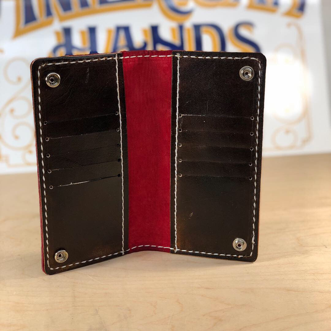 Custom Leather Embossed Long Wallet
