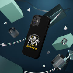 "Make 'Em Spread with a Shovelhead" phone case