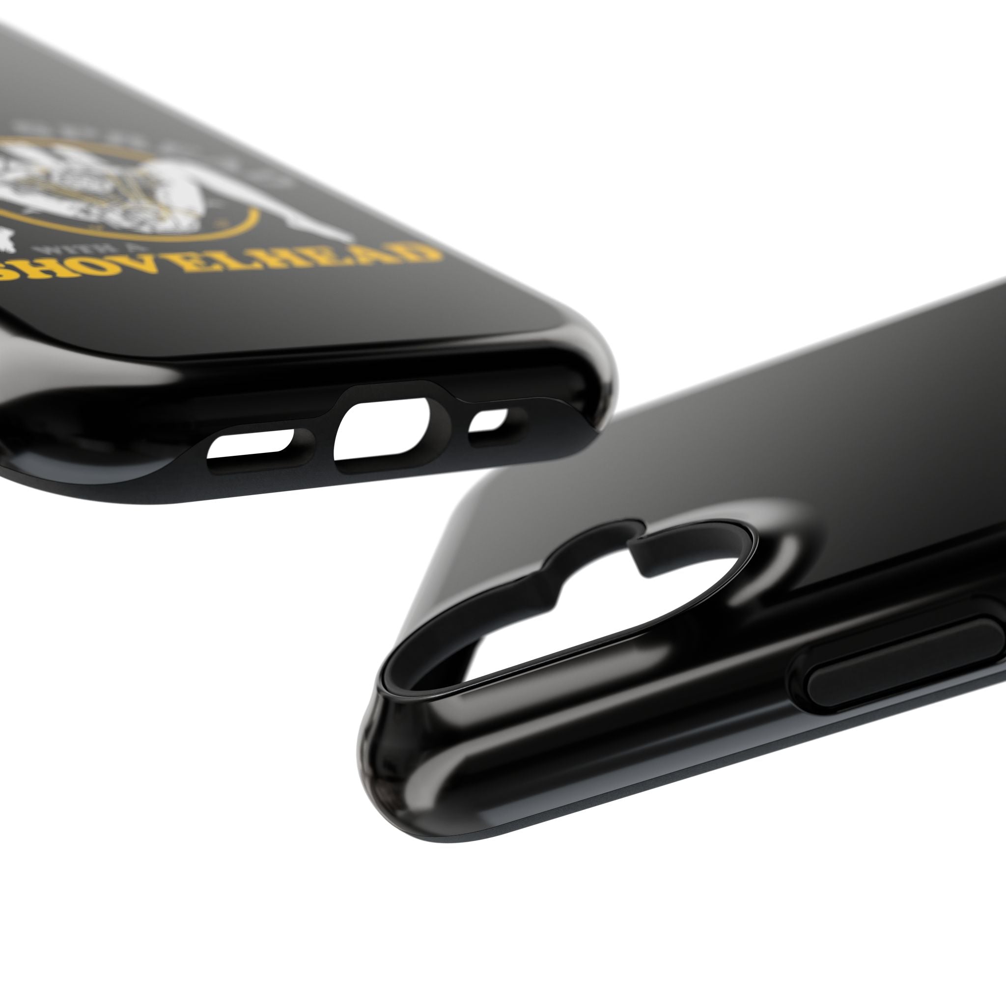 "Make 'Em Spread with a Shovelhead" phone case