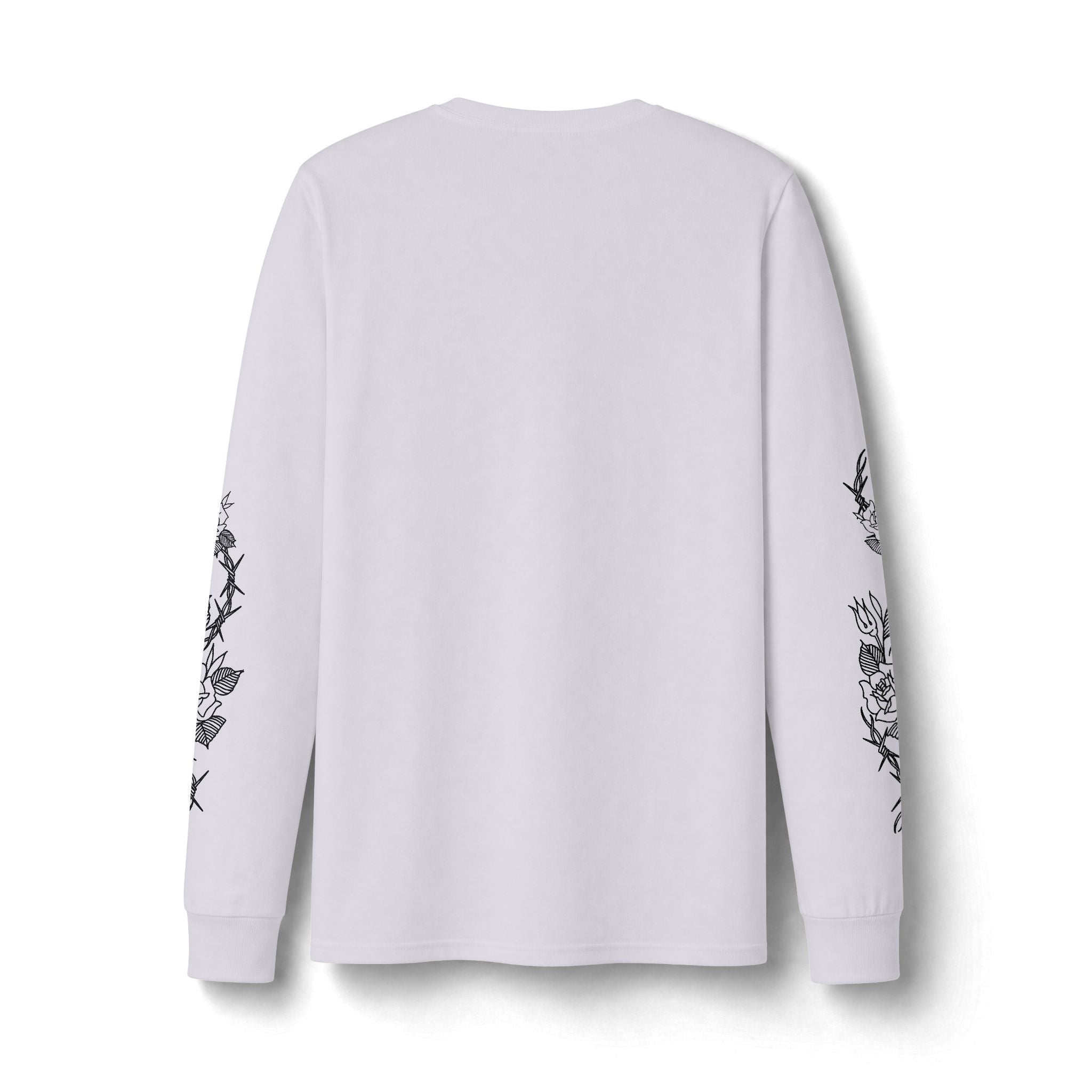 ANTISOCIAL  white/ ash/ pink long sleeve