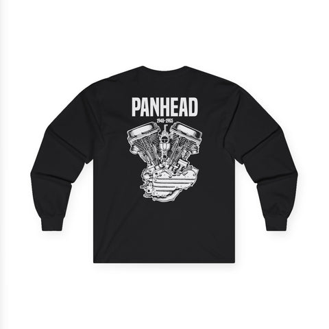 Panhead Engine Long Sleeve Tee - Motorcycle V-Twin Mechanics Shirt