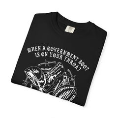 GOVERNMENT BOOTS BLACK TSHIRT
