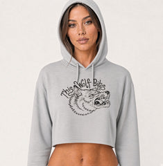 THIS WOLF BITES WOMENS CROPPED HOODIE