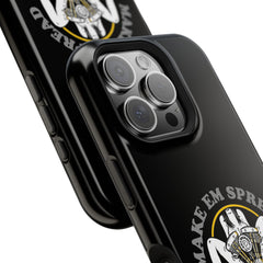 "Make 'Em Spread with a Shovelhead" phone case