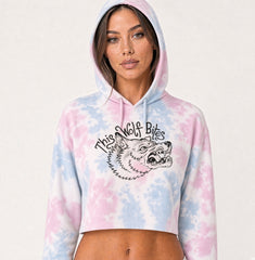 THIS WOLF BITES WOMENS CROPPED HOODIE