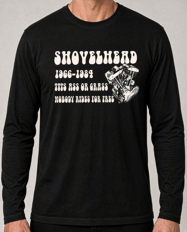 SHOVELHEAD Nobody Rides For Free long sleeve shirt