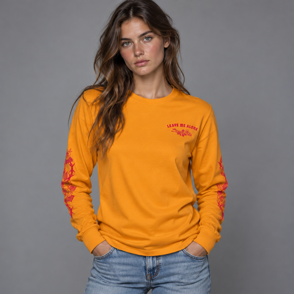 ANTISOCIAL gold long sleeve