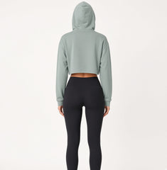THIS WOLF BITES WOMENS CROPPED HOODIE