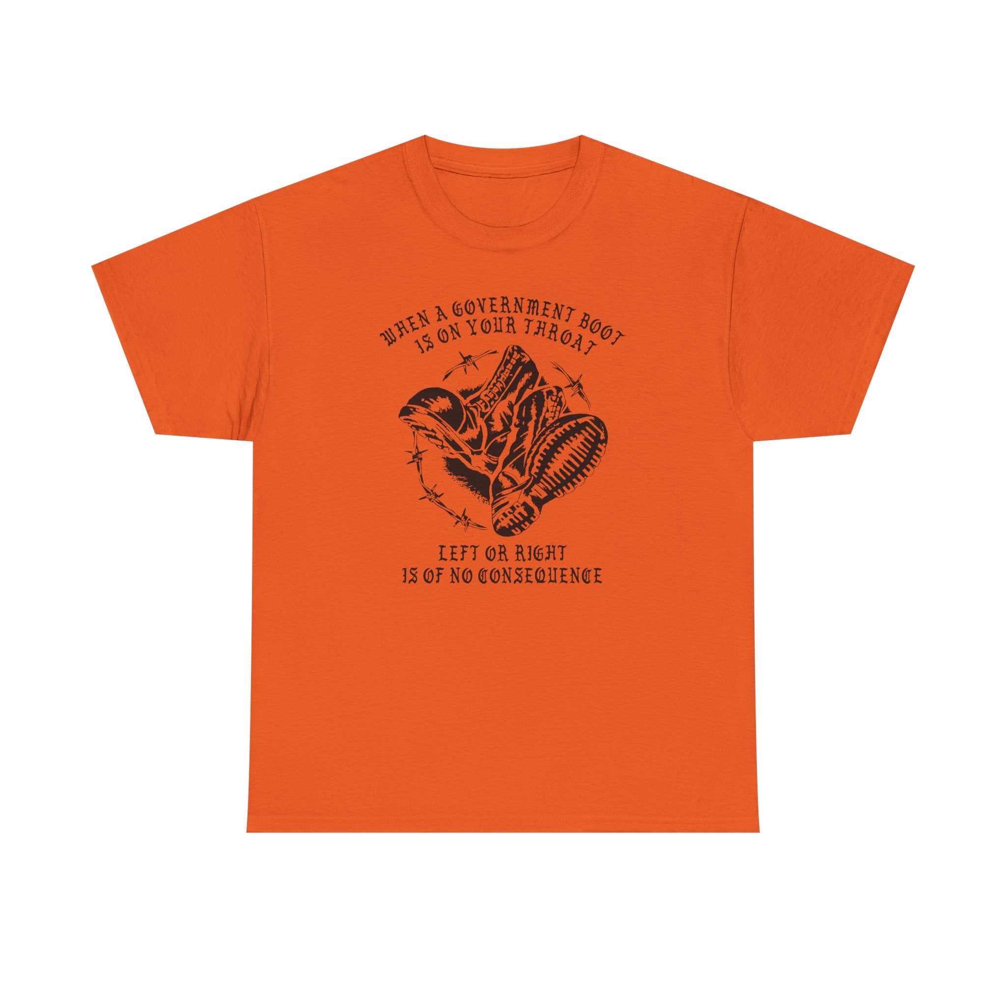 GOVERNMENT BOOTS HIGH VISIBILITY COLORS  mens tee