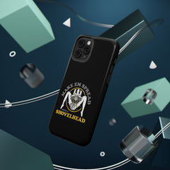 "Make 'Em Spread with a Shovelhead" phone case