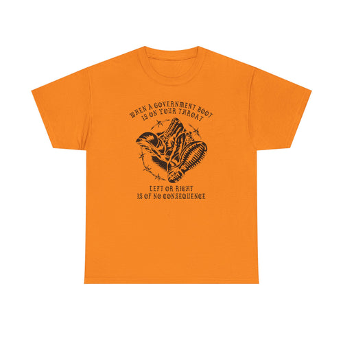 GOVERNMENT BOOTS HIGH VISIBILITY COLORS  mens tee