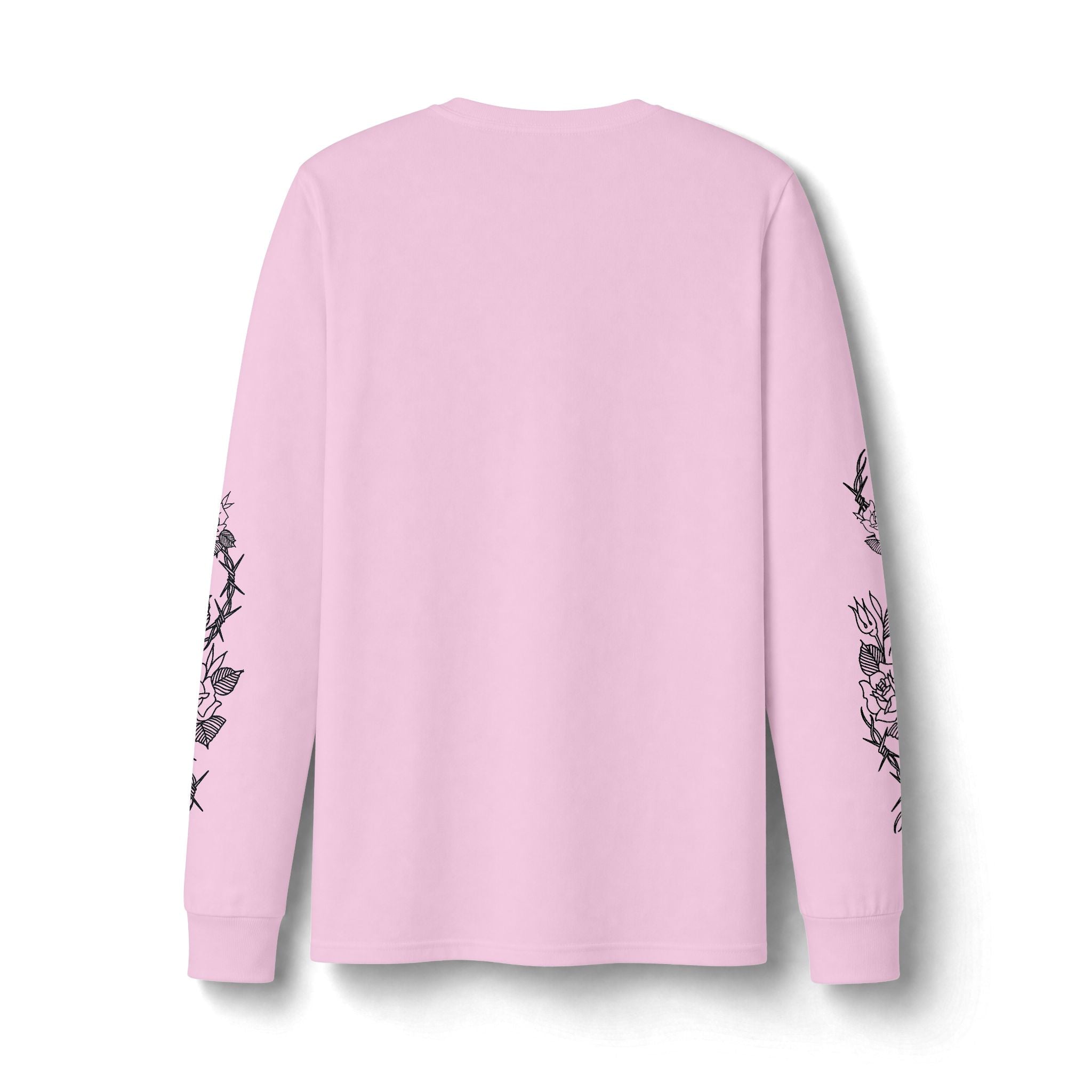 ANTISOCIAL  white/ ash/ pink long sleeve