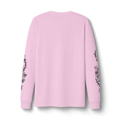 ANTISOCIAL  white/ ash/ pink long sleeve