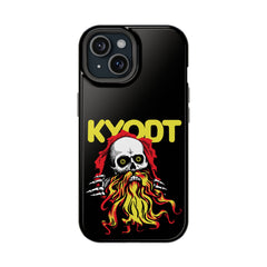 Impact-Resistant Phone Case — 'KYØDT' Flaming Skull Graphic