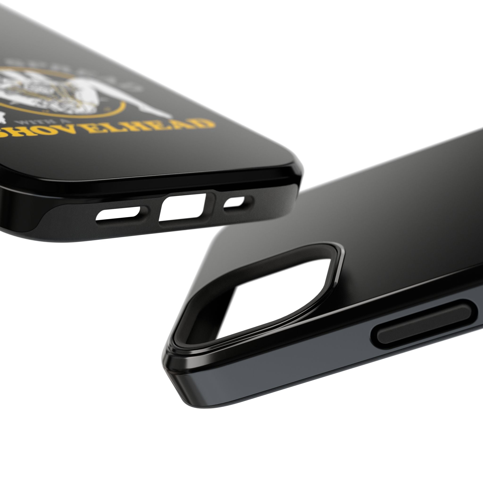 "Make 'Em Spread with a Shovelhead" phone case