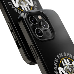 "Make 'Em Spread with a Shovelhead" phone case