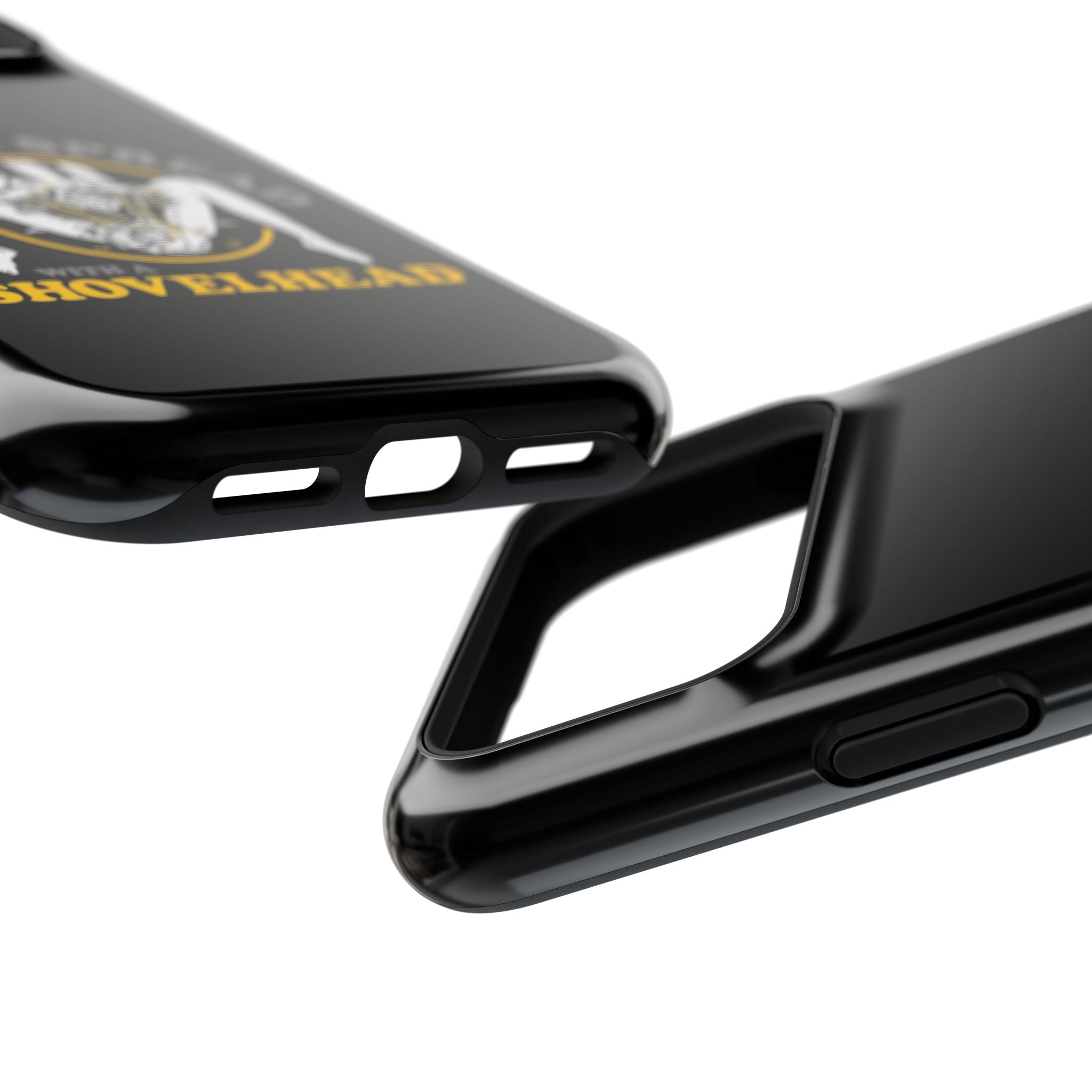 "Make 'Em Spread with a Shovelhead" phone case