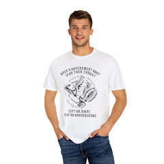 GOVERNMENT BOOTS WHITE TSHIRT