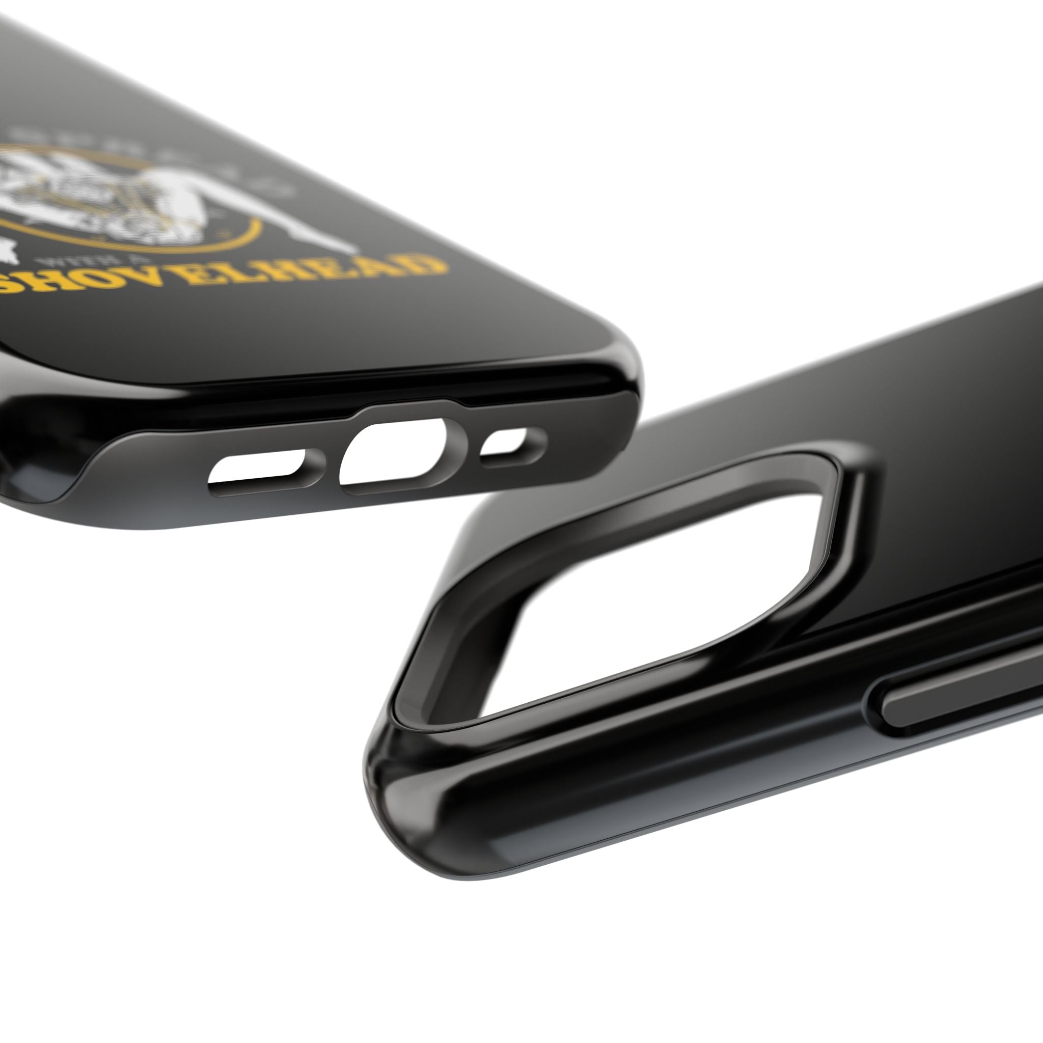 "Make 'Em Spread with a Shovelhead" phone case