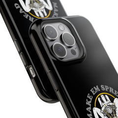 "Make 'Em Spread with a Shovelhead" phone case