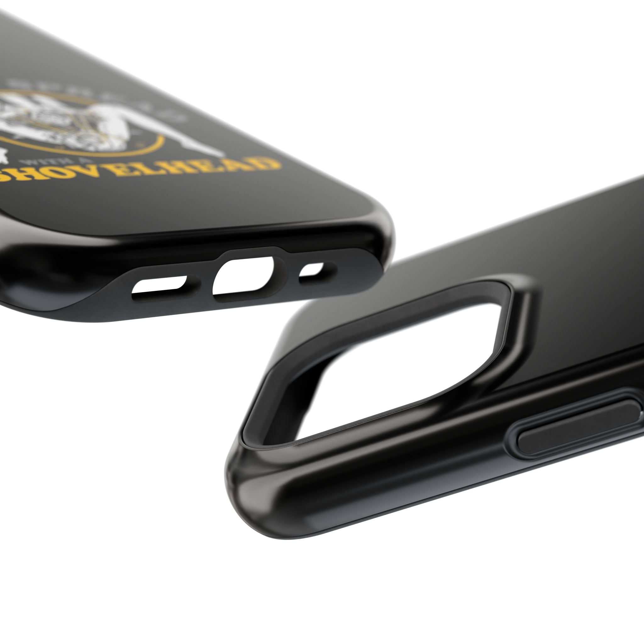 "Make 'Em Spread with a Shovelhead" phone case